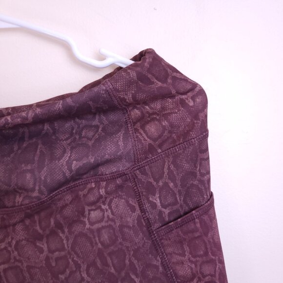 EVOLUTION AND CREATION Womens XL Active Tank Top and Pants Set Purple Snake Skin - Picture 16 of 16